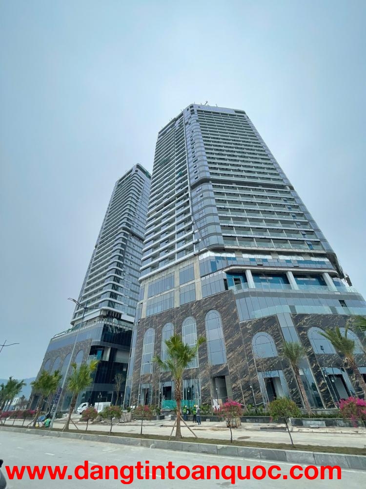 Căn ngoại giao toà A đẹp nhất Crystal Vân Đồn 38m² tầng trung, chỉ 400 triệu ký HĐMB. Giá chỉ 2.3tỷ