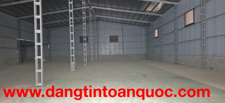 thuê kho xưởng tại Hồng Vân, Thường Tín, Hà Nội. Diện tích 1000m2 khung Y,  xưởng cao 10m nền epoxy 