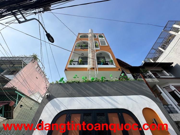 (Tin thật 100%) Bán tòa CHDV 77m2 (5x16m) x 16P tại Phan Huy Ích - HXH 4,5m - DT 1,15 tỷ ~ 7,5%/năm