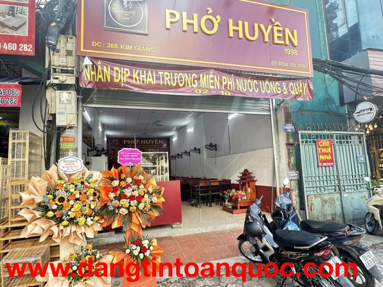 SANG NHƯỢNG QUÁN – VÀO LÀ KINH DOANH NGAY – KIM GIANG, HOÀNG MAI, HÀ NỘI - GIÁ TỐT ĐẦU TƯ