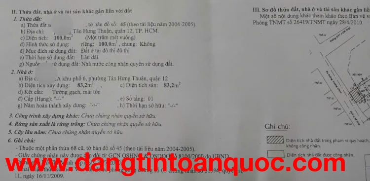 HÀNG KÍN - MẶT TIỀN ĐÔNG HƯNG THUẬN 39 - THÔNG TỨ HƯỚNG