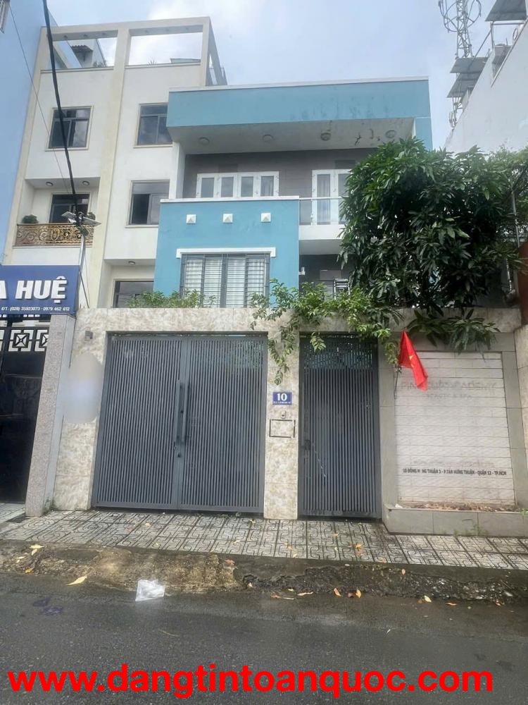 NHÀ MẶT TIỀN ĐÔNG HƯNG THUẬN 03 – NHÀ NGANG 7,3M HIẾM Q12 GIÁ RẺ