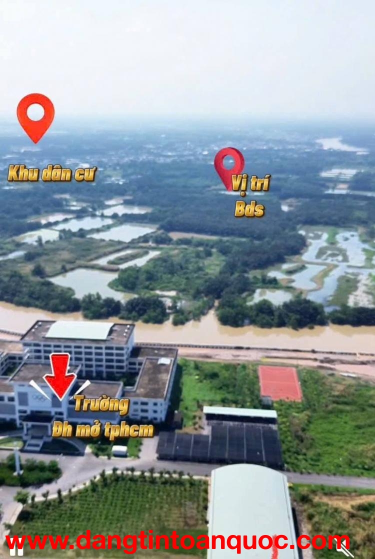 BÁN ĐẤT LỚN NHƠN ĐỨC, NHÀ BÈ – GẦN ĐH MỞ TP.HCM – VIEW SÔNG – 6.174m²