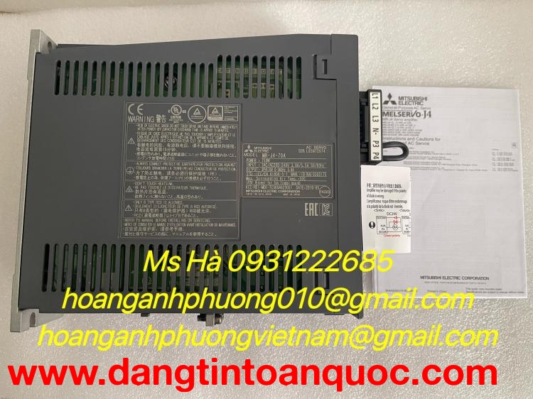 Servo nâng tầm độ chính xác hệ thống tự động hóa mitsubishi MR-J4-70A 