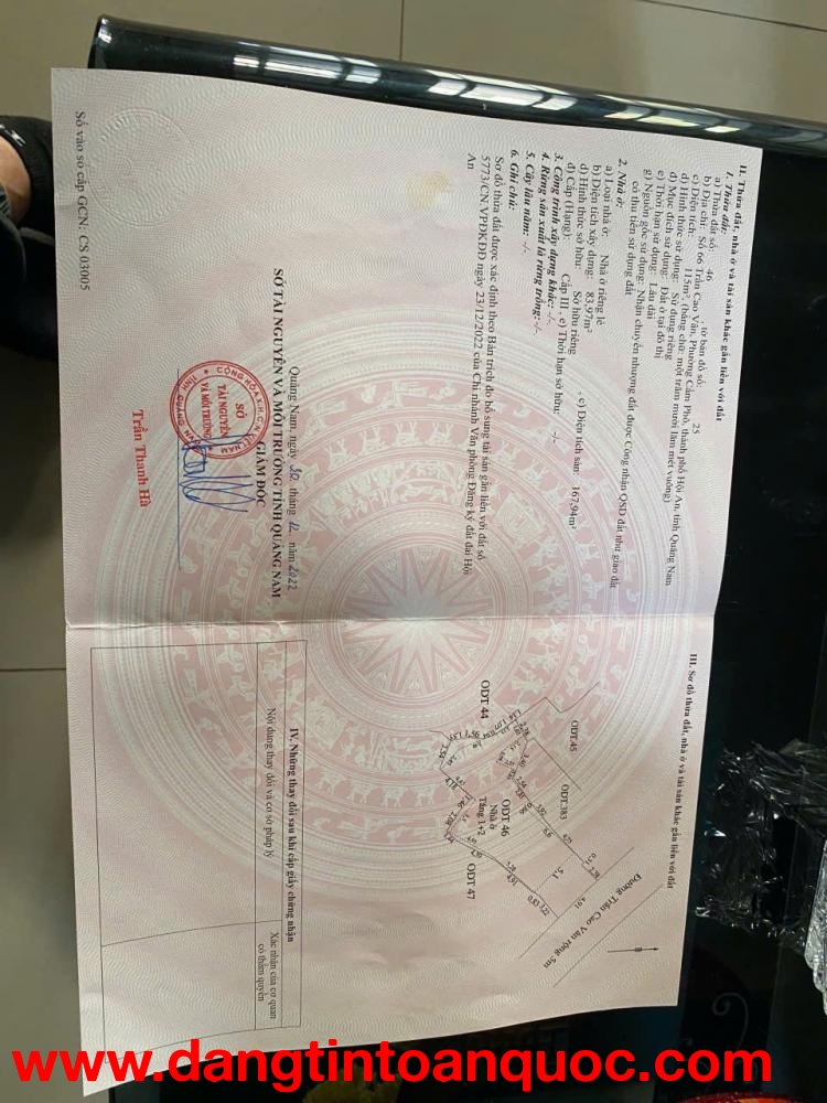 NHÀ ĐẸP – GIÁ TỐT –CHÍNH CHỦ CẦN BÁN NHÀ TẠI Đường Trần Cao Vân, P. Cẩm Phô, TP. Hội An, Quảng Nam