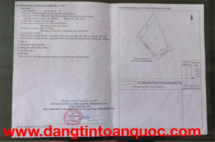 ĐẤT ĐẸP - VỊ TRÍ ĐẮC ĐỊA - Chính Chủ Bán Đất 3 Mặt Đường Xã Nam Cát Tiên, Tân Phú, Đồng Nai