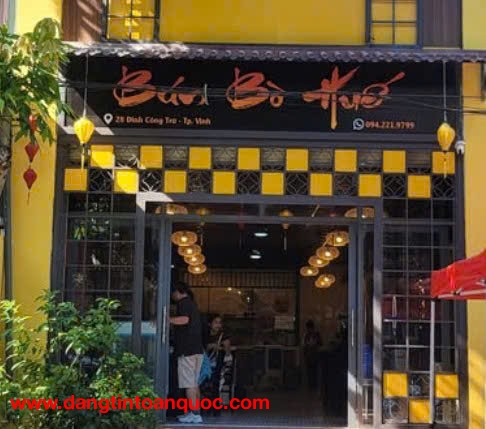 CHÍNH CHỦ CẦN CHUYỂN NHƯỢNG QUÁN BÚN BÒ HUẾ – PHƯỜNG HƯNG PHÚC- TP VINH - NGHỆ AN