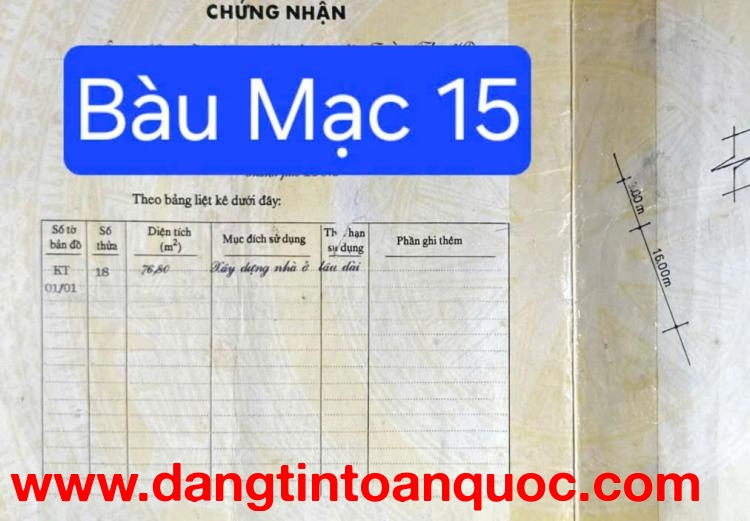 ????????Bán nhà 2 mặt tiền đường Bàu Mạc 15 - Nhà C4