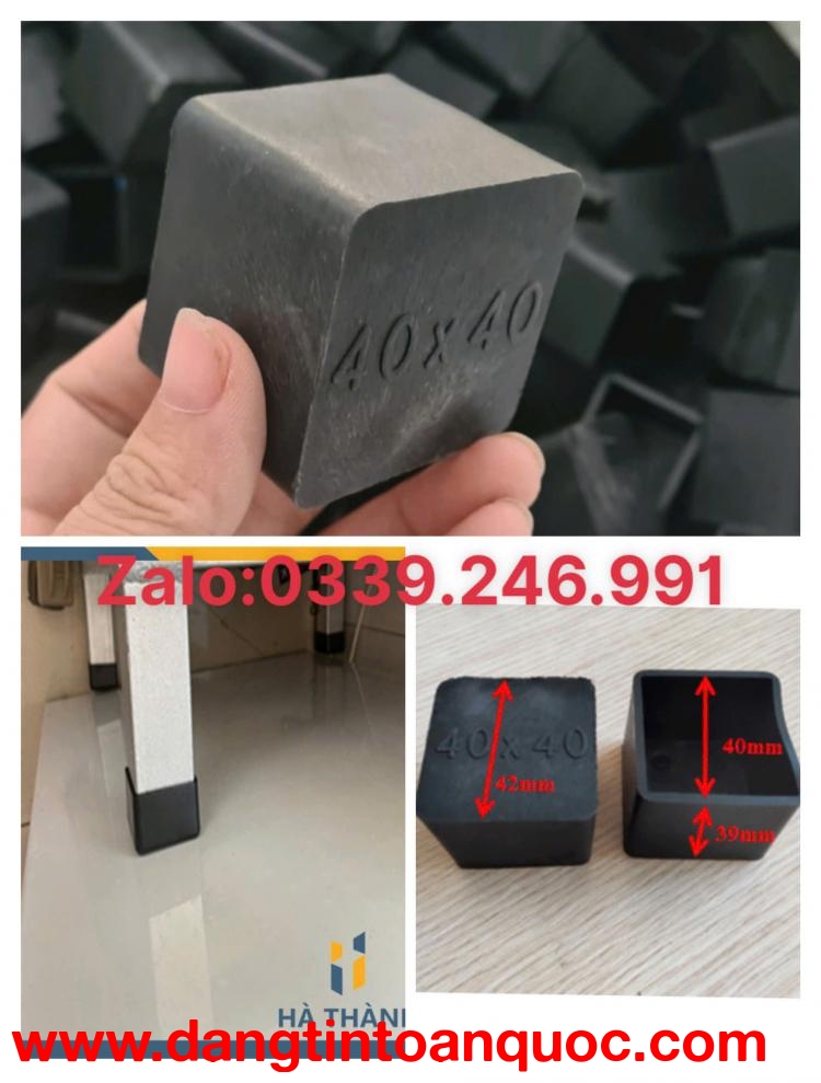Xưởng sản xuất phụ kiện chân bàn ghế vuông 40mm