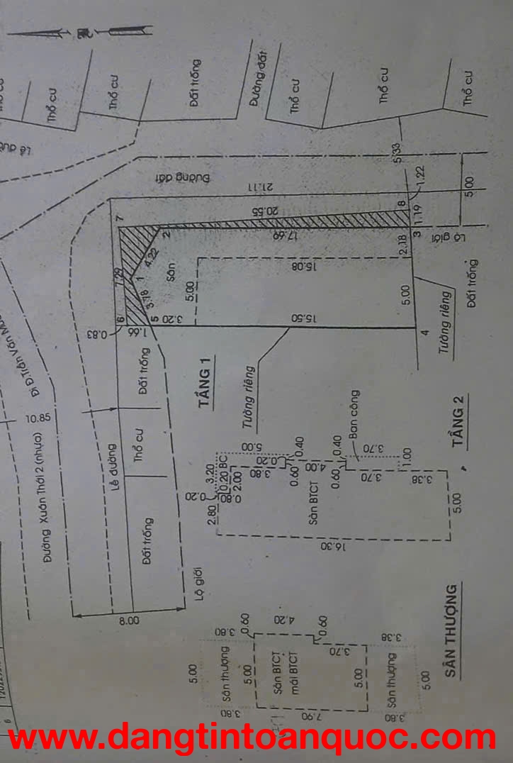 BIỆT THỰ GÓC 2MT 137M2 – SÁT CHỢ ĐẦU MỐI HM – GIÁ CỰC TỐT