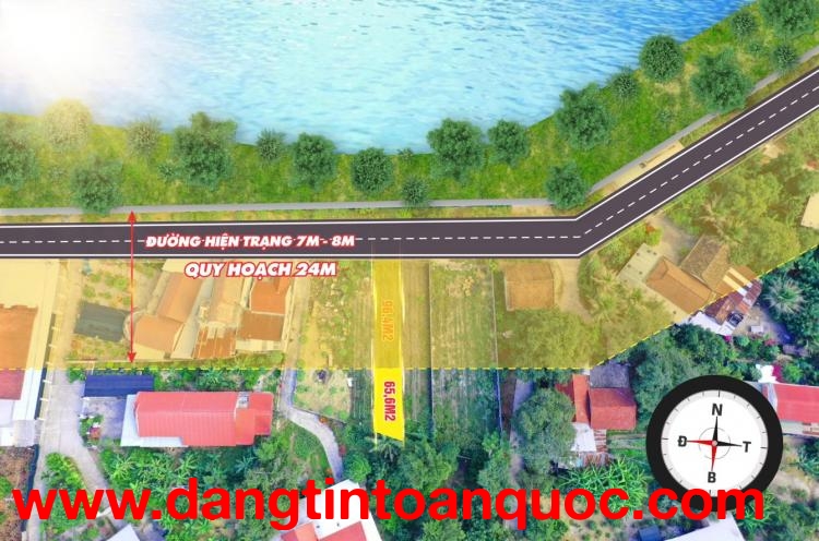 Bán nhanh đất Diên Bình, Diên Khánh, Khánh Hòa - Mặt tiền view sông - Giá chỉ 1 tỷ 379