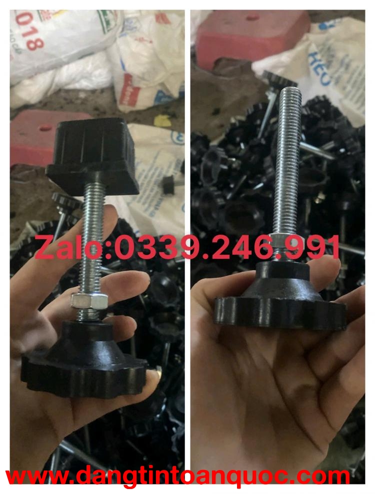 Mua sỉ chân tăng chỉnh chiều cao hộp vuông 40mm