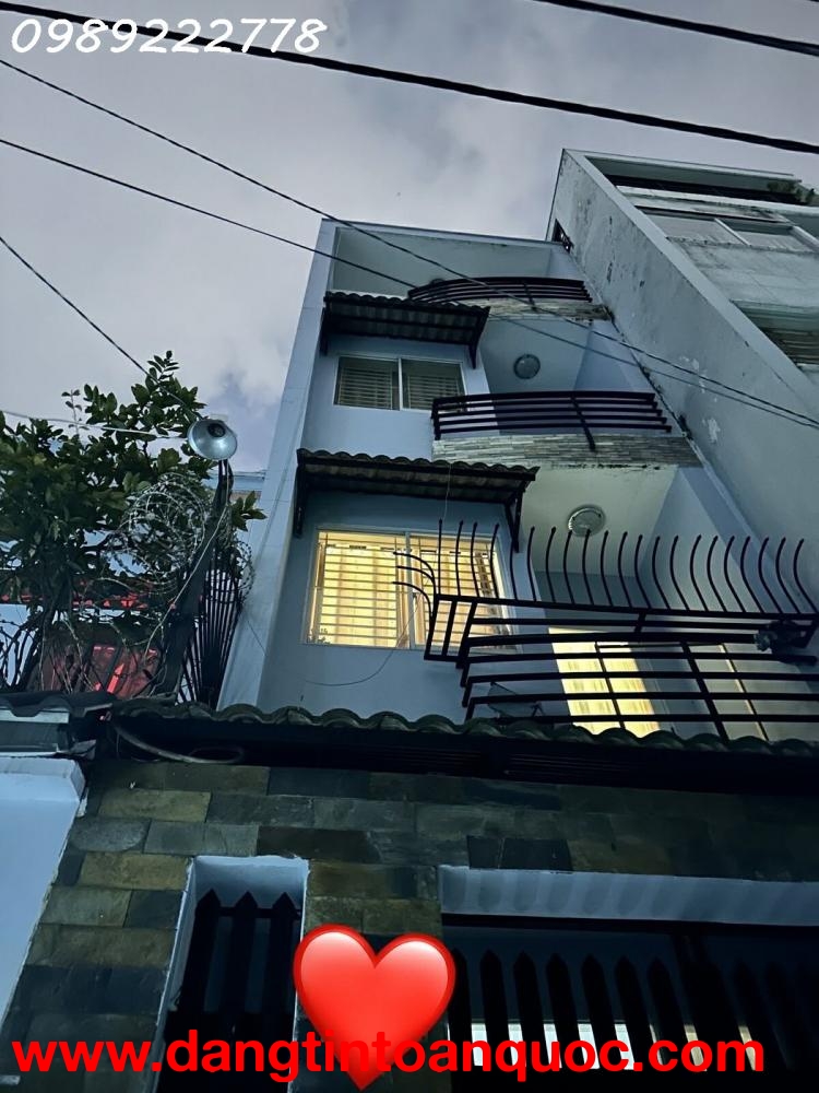 BÁN NHÀ HẺM  VIP NHẤT QUẬN 3 - TRẦN QUANG DIỆU P14- 4 TẦNG BTCT - 2 MẶT HẺM TRƯỚC SAU- VÀI CĂN RA HẺ