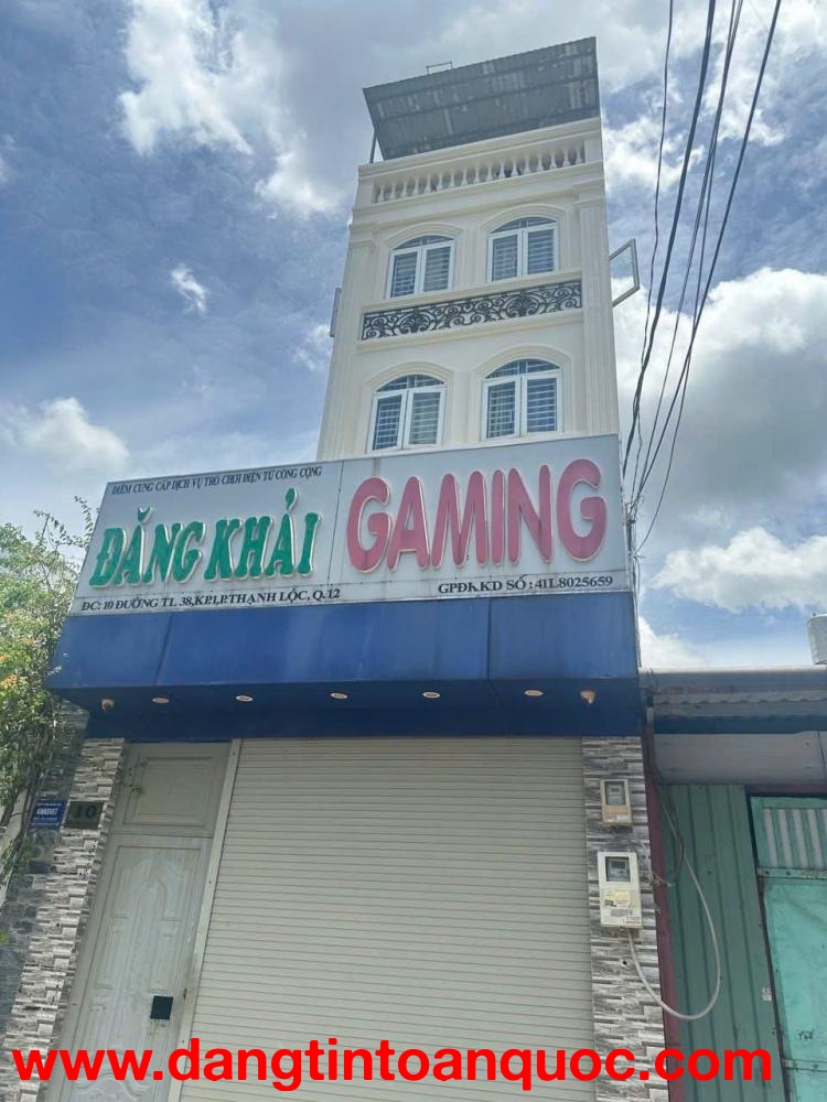 BÁN NHÀ (4.3X17) 5 TẦNG MẶT TIỀN THẠNH LỘC 38, QUẬN 12 GIÁ RẺ