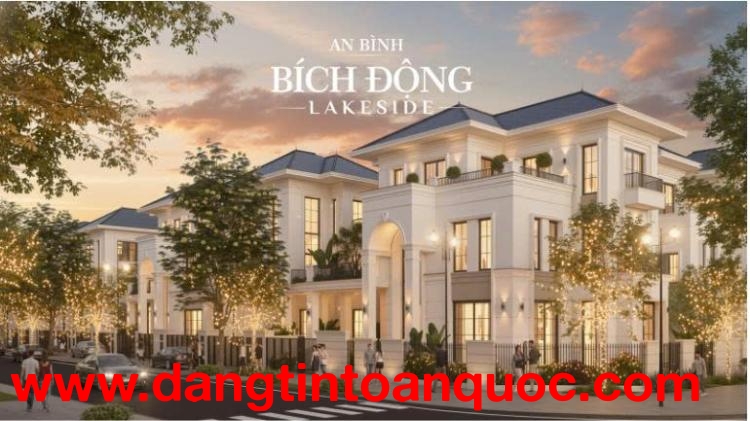 Bán lô góc Bích Động Lakeside - đường 22m –diện tích 140m² - 68 triệu/m²