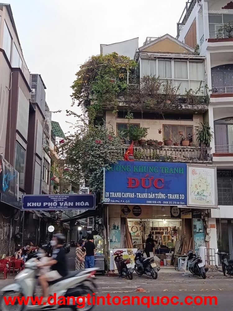 *EM BÁN TRƯỚC TẾT NHỈNH 15TỶ, 2 Mặt tiền 4Tầng Ngang Bự 5.2m Lô Góc Trần Phú Giáp Q1
