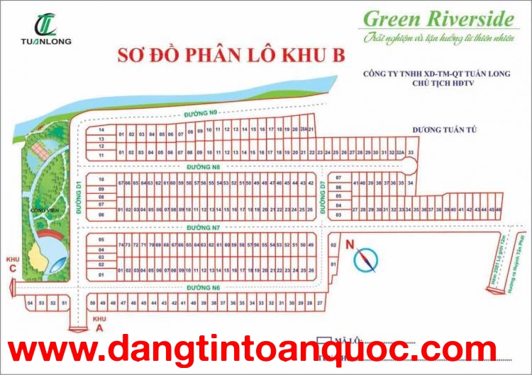 BÁN ĐẤT KHU B - KDC ANH TUẤN GREEN RIVERISDE, NHÀ BÈ - GIÁ HIẾM CHỈ 5 TỶ