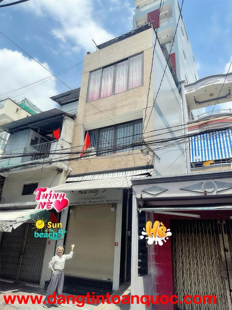 SIÊU PHẨM 8 TẦNG THANG MÁY - NGAY GÓC 2 MẶT TIỀN ĐƯỜNG NGUYỄN TẤT THÀNH VÀ XÓM CHIẾU, QUẬN 4 - GIANG