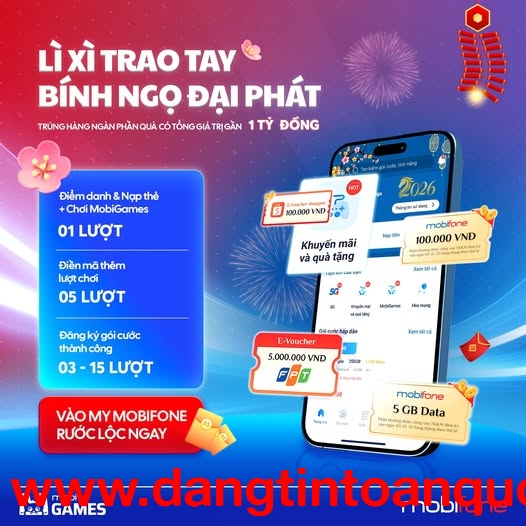 Đón Tết An Khang – Rinh ngàn quà tặng cùng MobiFone