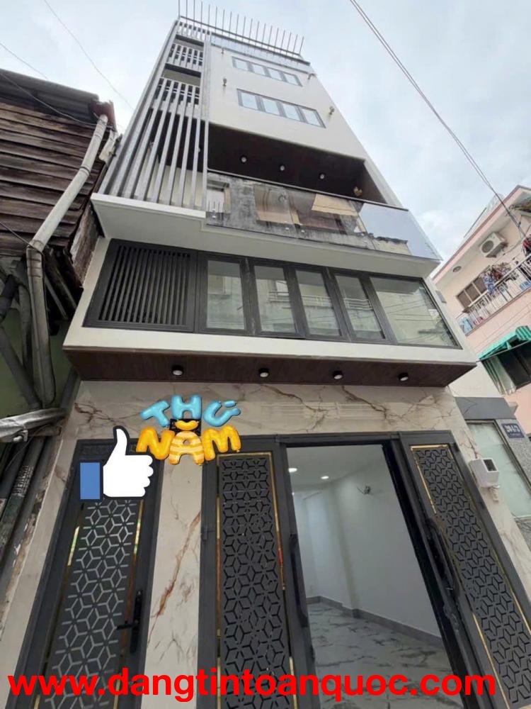 NHÀ MỚI ĐẸP Quận5 _Hẻm 5M, 6Tầng có TM, Sau lưng MẶT TIỀN Cao Đạt Ngang4.5m_11.9Tỷ
