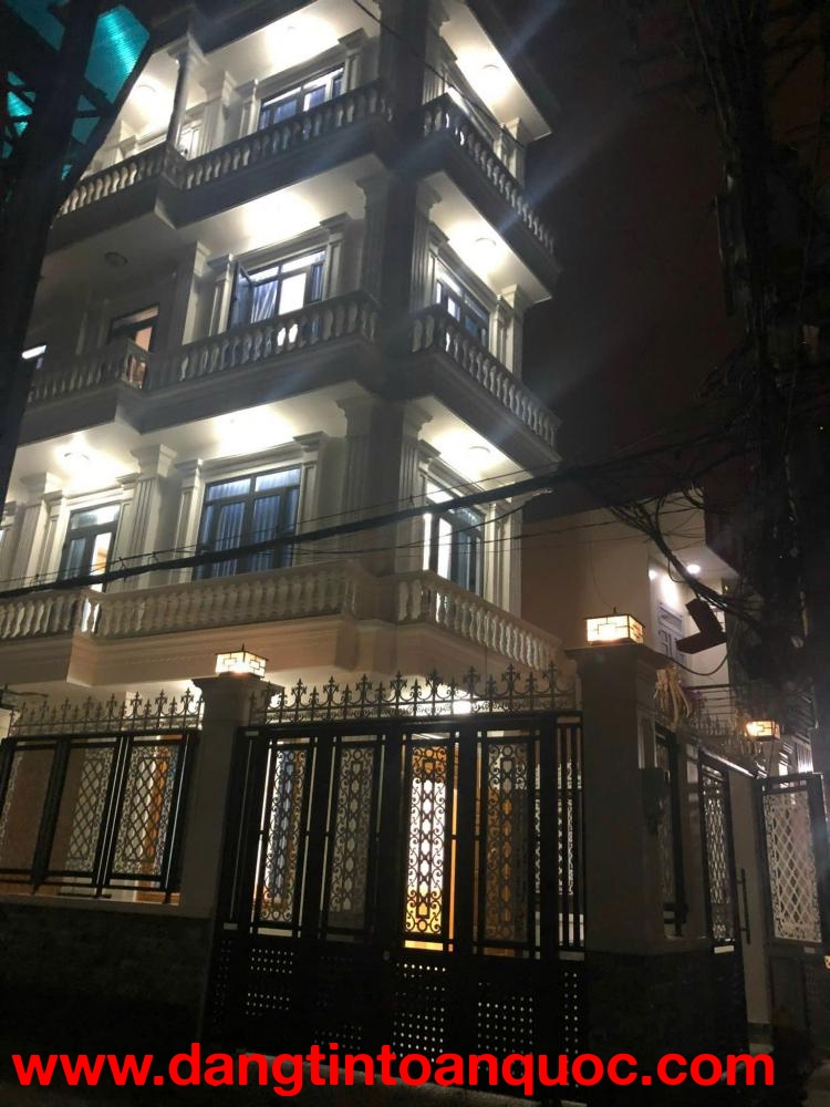 NHÀ PHỐ 5 TẦNG (5.5x14) – LÔ GÓC 2 MẶT TIỀN NHỰA NHÁNH 8M LÂM THỊ HỐ – Q12