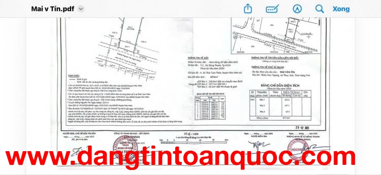 BÁN ĐẤT (11X38) MẶT TIỀN NGUYỄN THỊ NGÂU, THỚI TAM THÔN, HÓC MÔN