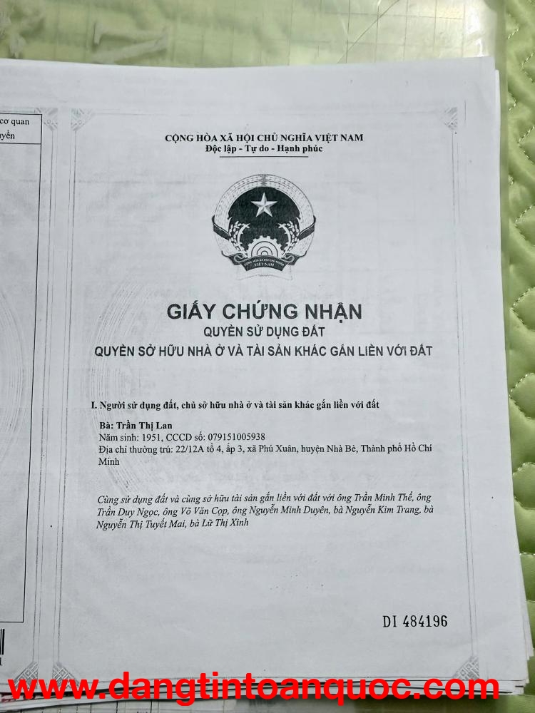 CƠ HỘI SỞ HỮU NHÀ GIÁ TỐT TẠI NHÀ BÈ – CHỈ 2 TỶ 380 (THƯƠNG LƯỢNG)