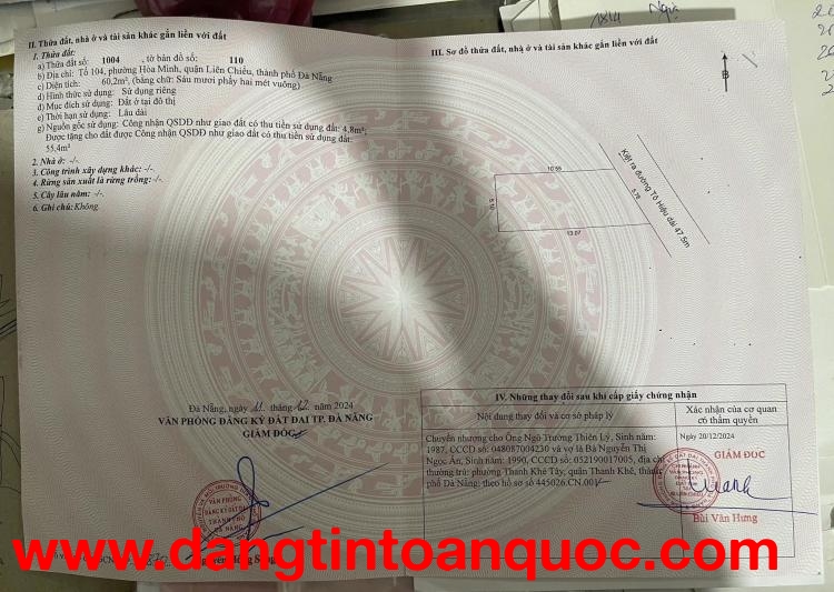 ????????Bán đất kiệt Ô tô K60 Tô Hiệu -cách đường chính 30m