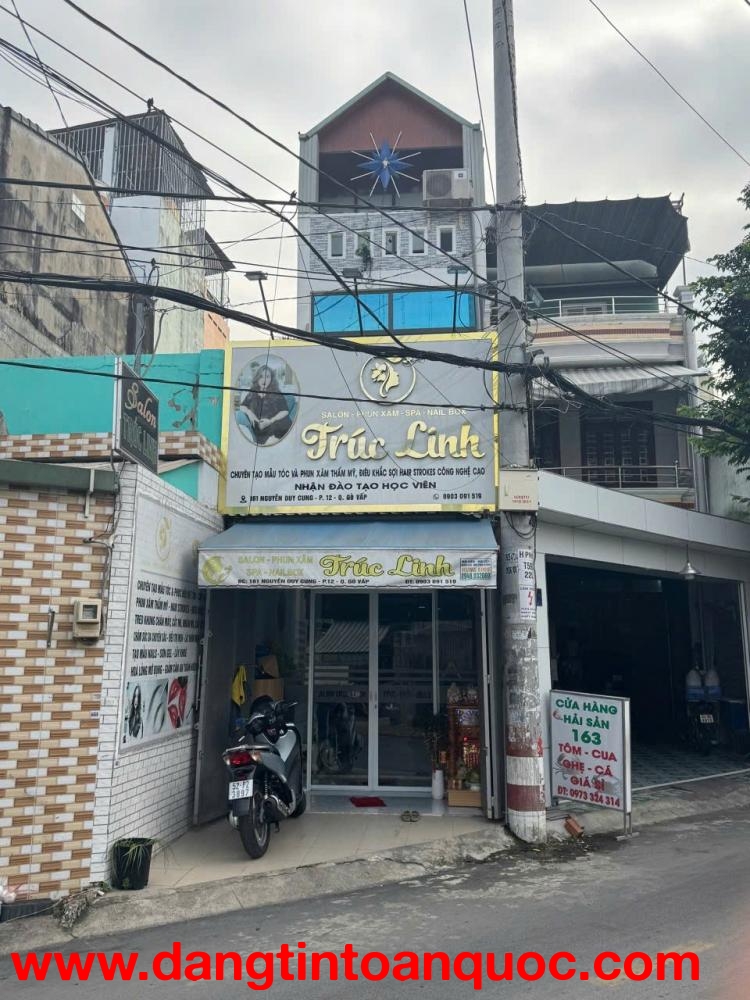 NHÀ 2 MẶT TIỀN ĐẸP – GIÁ TỐT  – CHÍNH CHỦ CẦN BÁN TẠI 161 , Đường Nguyễn Duy Cung, Phường 12