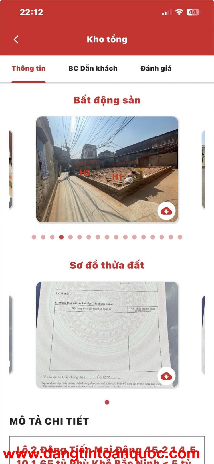 Bán nhanh 2 lô đất lo H1 Đông Tiến vuông góc đẹp 3 mặt tiền +lo 2H tại Đông Tiến Từ Sơn Bắc Ninh