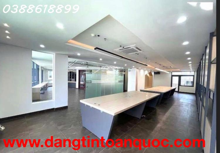 BÁN TOÀ VĂN PHÒNG VIP QUẬN CẦU GIẤY 200 M2 - MẶT TIỀN BỀ THẾ - VIEW VƯỜN HOA - 7 TẦNG NỔI - 1 TẦNG H