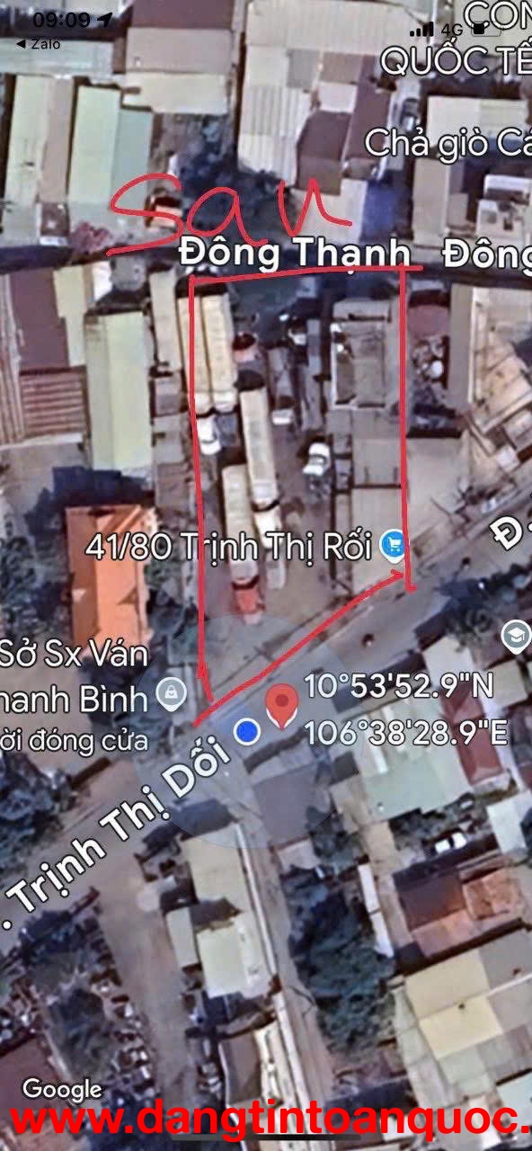 Gấp bán 959m² full thổ cư mặt tiền Hương Lộ 80B, Đông Thạnh, Hóc Môn