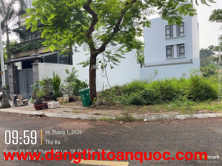 Nền biệt thự góc 2 mặt tiền Villa Thủ Thiêm, 275.5m2, đối diện công viên, giá 165tr