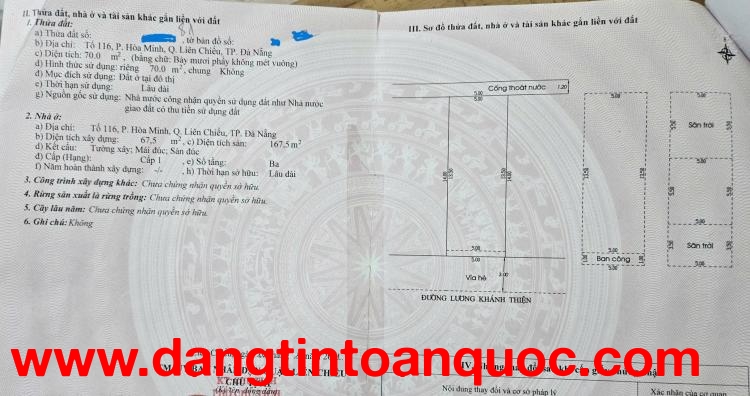 ????????BÁN GẤP - SIÊU PHẨM MẶT TIỀN LƯƠNG KHÁNH THIỆN – HÒA MINH – GẦN BIỂN