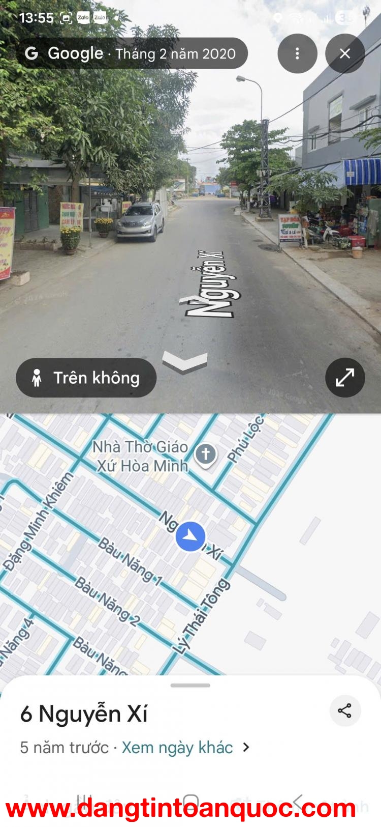 Bán đất mặt tiền lên nhà số 5 đường Nguyễn Xí, P. Hòa Minh. Đà Nẵng