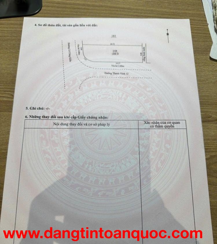 ????????Bán đất GÓC 2MT đường Lê Công Kiều và Thanh Vinh 12