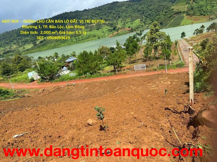 HOT HOT – CHÍNH CHỦ CẦN BÁN LÔ ĐẤT  VỊ TRÍ ĐẸPTẠI Phường 1, TP. Bảo Lộc, Lâm Đồng