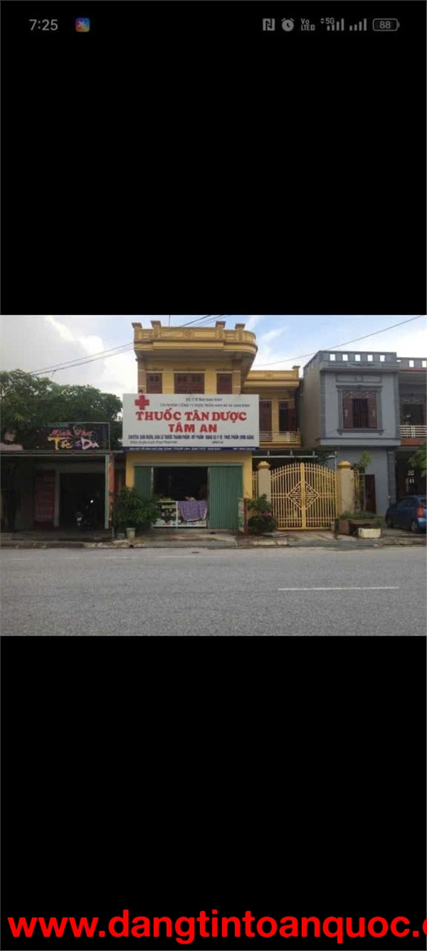 NHÀ CHÍNH CHỦ - MẶT TIỀN Số 91 Triệu Việt Vương - TT Quất Lâm - Giao Thủy - Nam Định