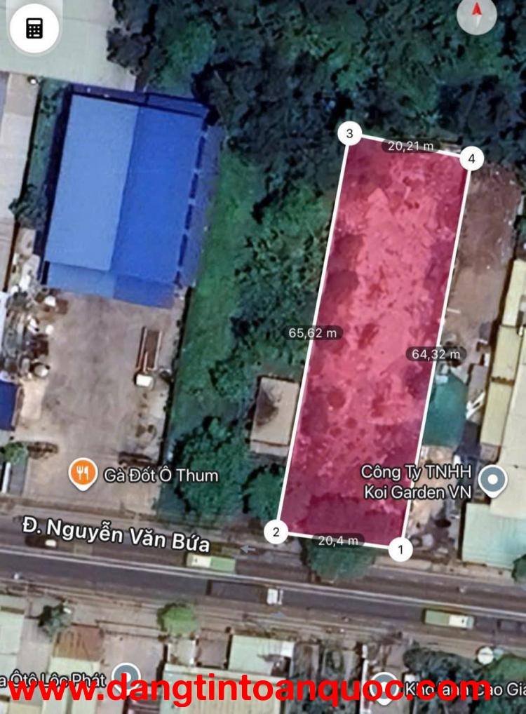 MẶT TIỀN NGUYỄN VĂN BỨA – NGANG 20M BỀ THẾ – GIÁ ĐẦU TƯ 26 TỶ