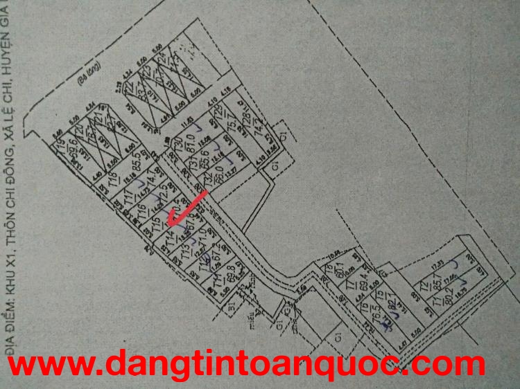 BÁN 75 m2 ĐẤT ĐẤU GIÁ LỆ CHI ĐÔNG – XÃ THUẬN AN (GIA LÂM), GIÁ CHỈ 58 TR/M2
