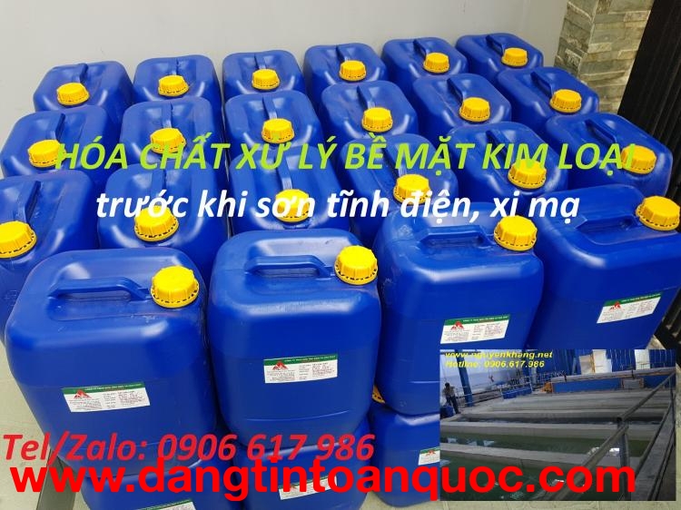 Hóa chất xử lý bề mặt kim loại trước khi sơn tĩnh điện