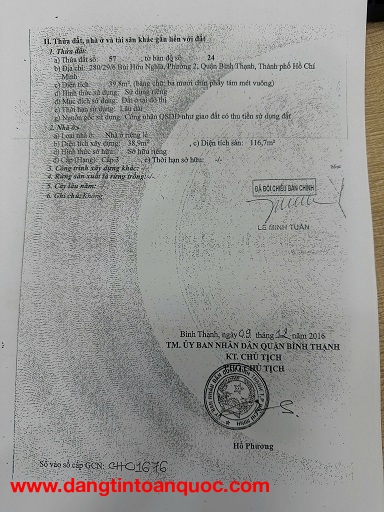 ► CHÍNH CHỦ BÁN NHÀ BÌNH THẠNH – HẺM 2 XE HƠI – Ở & KINH DOANH TỐT