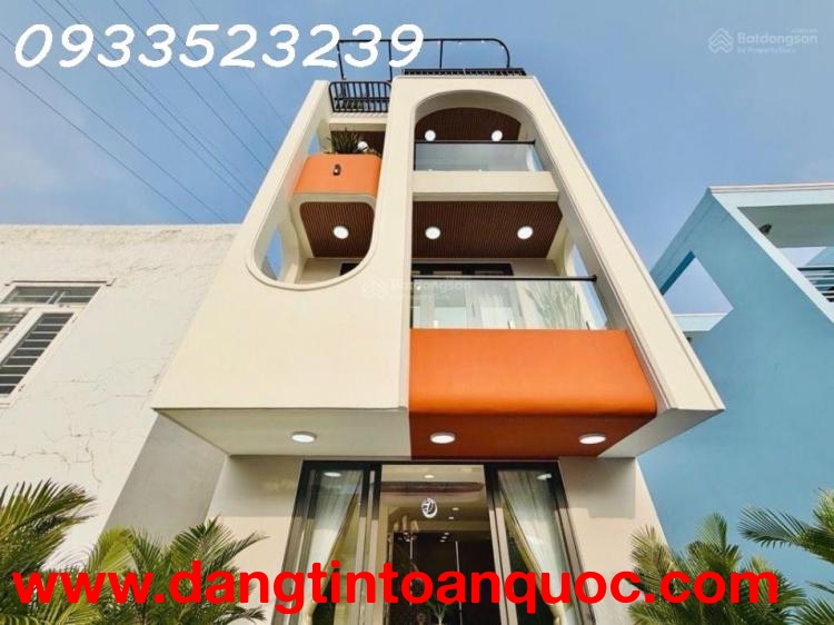 Hiếm bán nhà khu an ninh, 5 tầng đẹp full nội thất-Lê Quang Định, Gò Vấp, hẻm oto, 4x14m, 10.3 tỷ TL