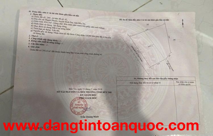 BÁN ĐẤT MẶT TIỀN – NGANG 25M – CHÍNH CHỦ