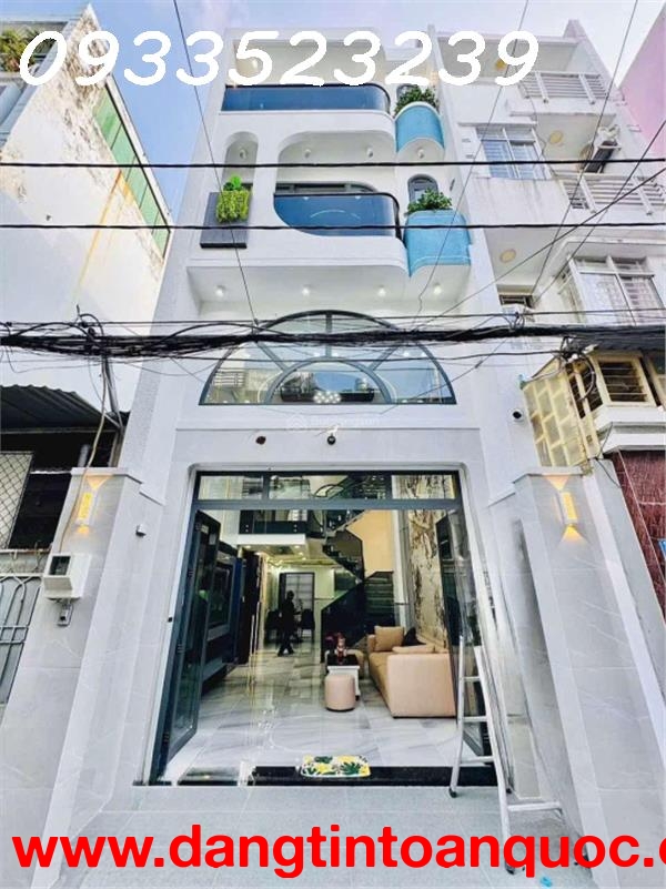 Xây mới 100% - khu phân lô đồng bộ - DT 4 x 13.7 nở hậu nhẹ - HXH tới cửa - 4 tầng - 4PN - full NT