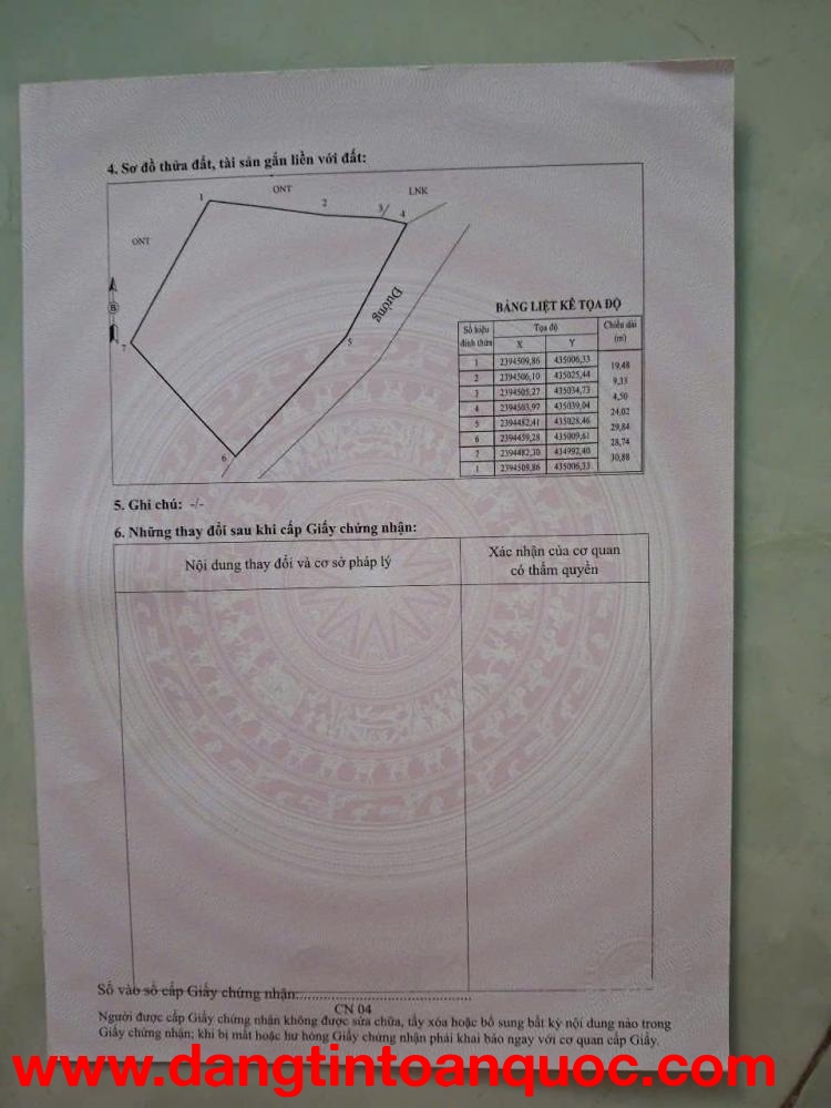 Bán lô đất 1550m2 ( 1000m2 thổ cư) Tại Thôn hang Hút – Xã Phúc Ứng – Huyện Sơn Dương – Tỉnh Tuyên Qu
