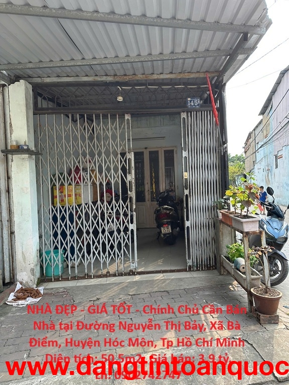 NHÀ ĐẸP - GIÁ TỐT - Chính Chủ Cần Bán Nhà tại Huyện Hóc Môn, Tp Hồ Chí Minh