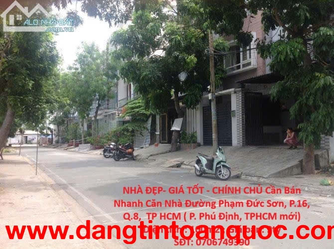 NHÀ ĐẸP- GIÁ TỐT - CHÍNH CHỦ Cần Bán Nhanh Căn Nhà Mặt Tiền Chợ, Đường 12m Tại Phường 16, Q.8, TPHCM
