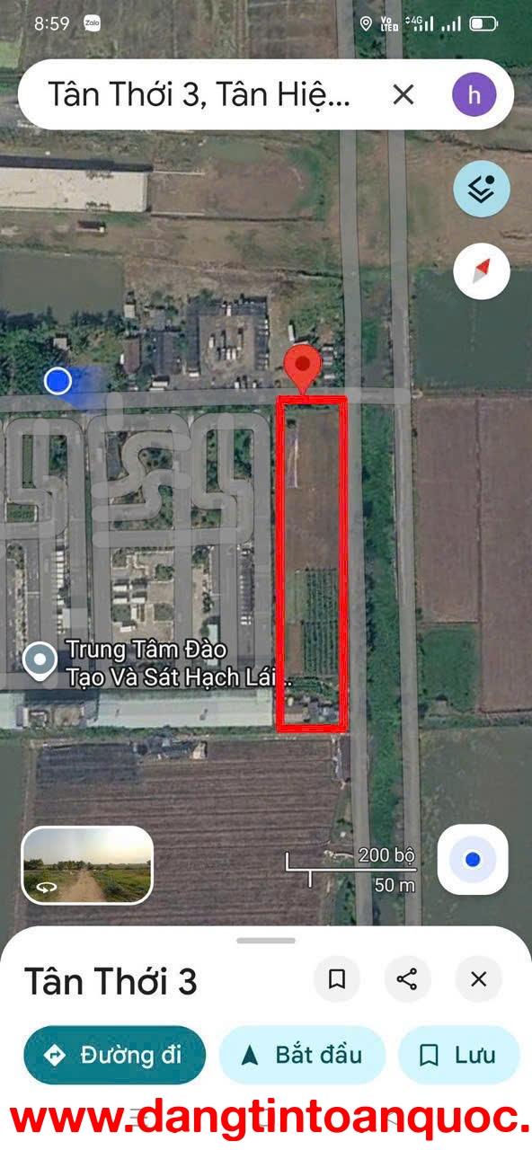 ĐẤT 3MT 1/ QL22, TÂN HIỆP, HÓC MÔN (5.000m²) NGAY TRƯỜNG LÁI & VÀNH ĐAI 3!