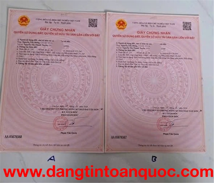 ĐẤT ĐẸP – GIÁ ĐẦU TƯ  -CẦN BÁN LÔ ĐẤT  tại Khối Phú Văn, Thị Trấn Phú Phong, Tây Sơn, Bình Định